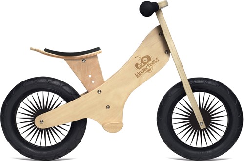 Kinderfeets Vélo d'équilibre en bois classique à partir de 2 ans - Bois naturel